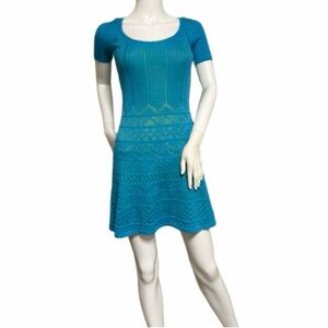 Missoni Collection Blue Mini Dress | Size XS
